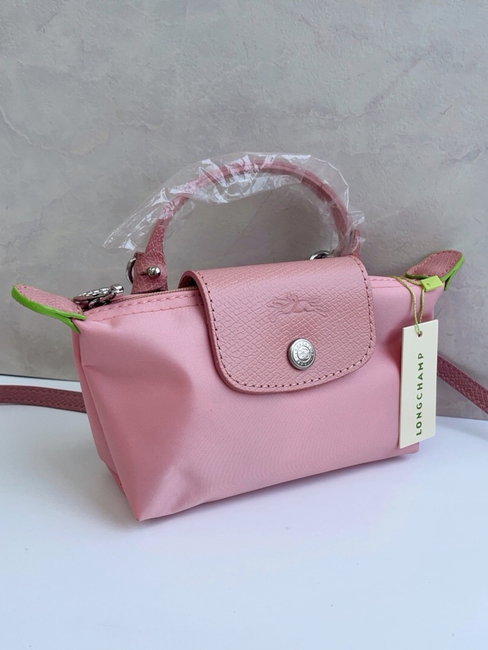 Longchamp Pink Small Le Pliage Crossbody Bag - Picture 2 of 9